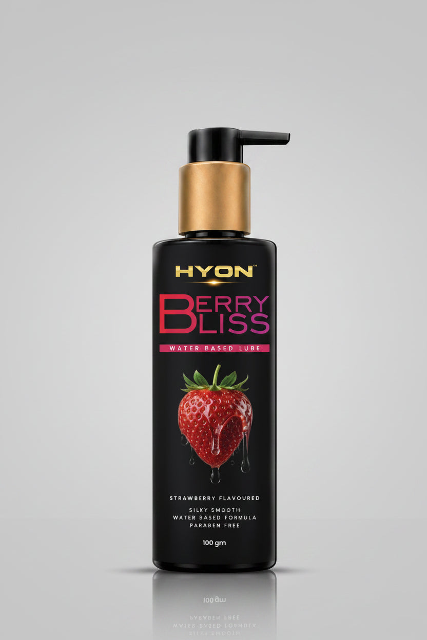 HYON BerryBliss Strawberry Flavoured Dotted Condoms for Men | Textured Strawberry Condoms | Pack of 10 Condoms
