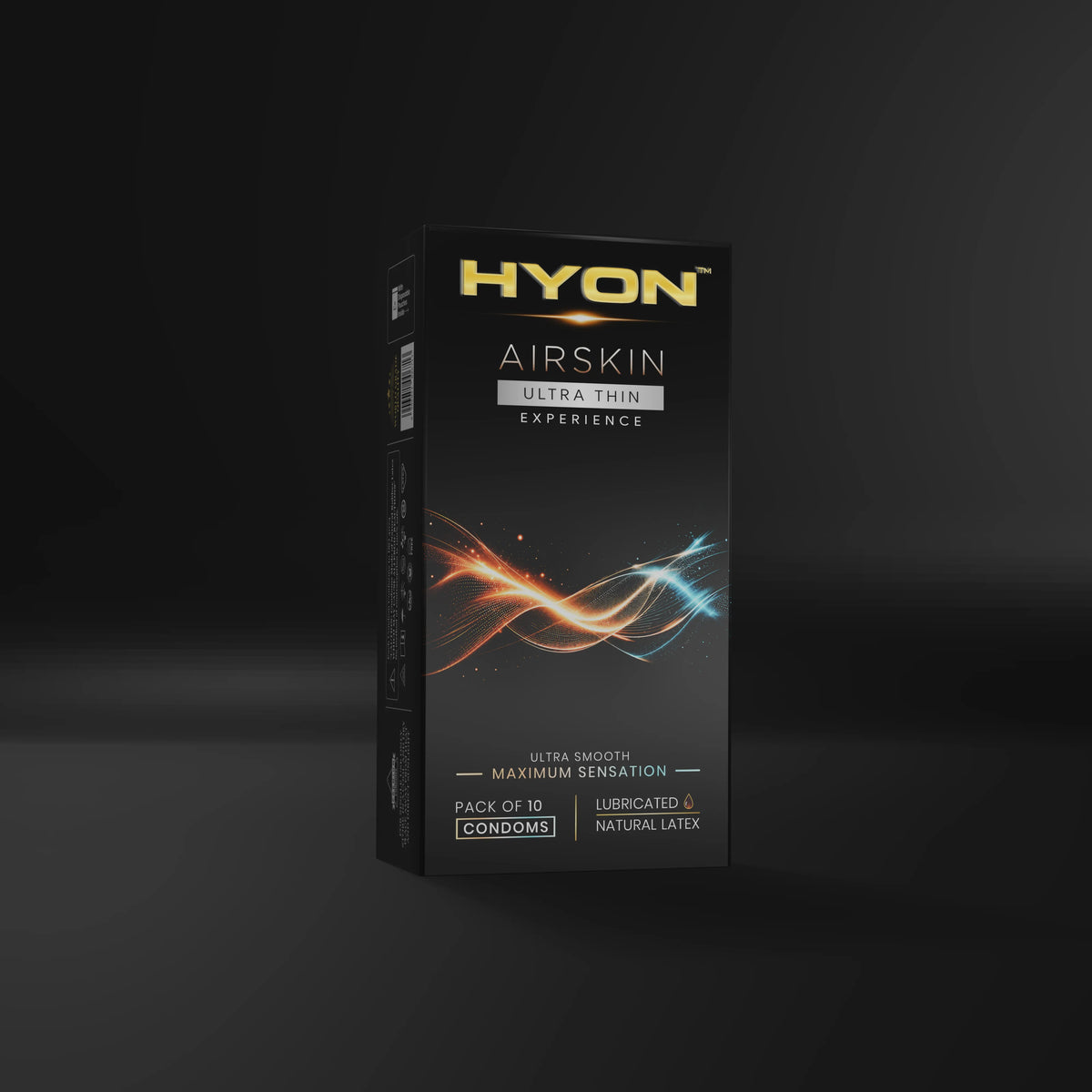 AirSkin Ultra Thin Condoms for Men – Natural Feel, Pack of 10