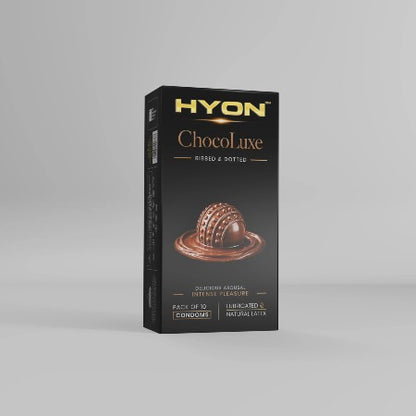 ChocoHeat Ribbed & Dotted Condoms for Men – Pack of 10