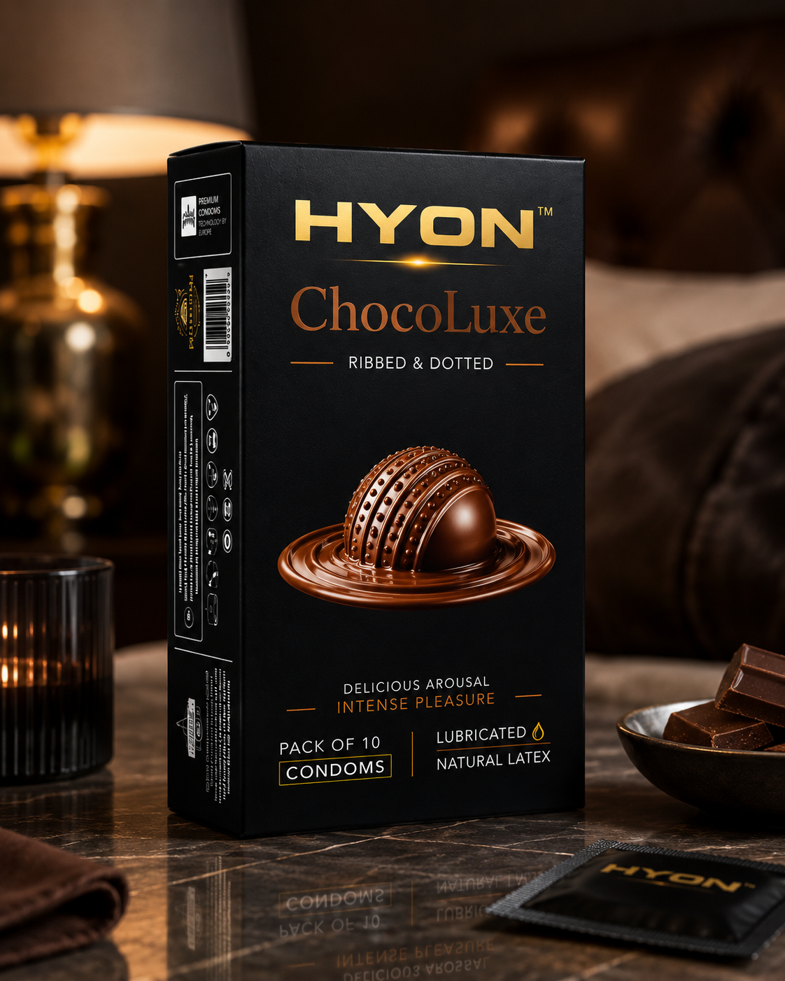 HYON EverLast Long Delay Condoms for Men | Extra Time Delay Condom | Longer Lasting Pleasure | Pack of 10 Condoms