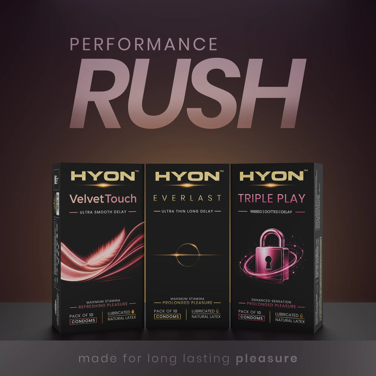 HYON Performance Pack – Performance Condom Combo
