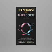 BubbleRush Super Dotted Condoms for Men – Fantasy Condoms, Pack of 10