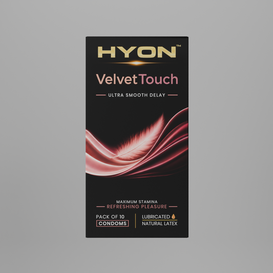 VelvetTouch Ultra Smooth Delay Condoms for Men – Extra Time, Pack of 10